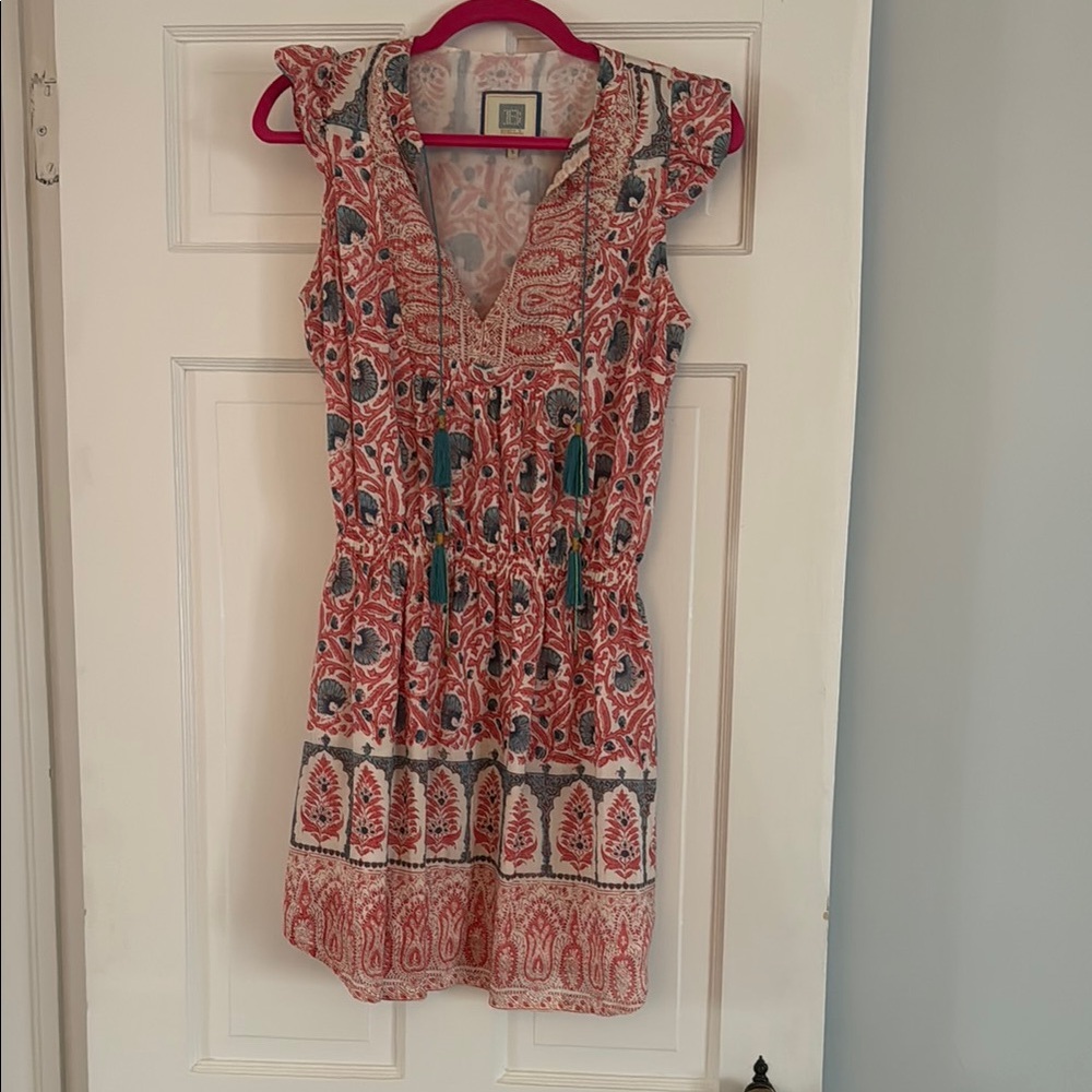 Cute Mini Dress in Pink and Blue